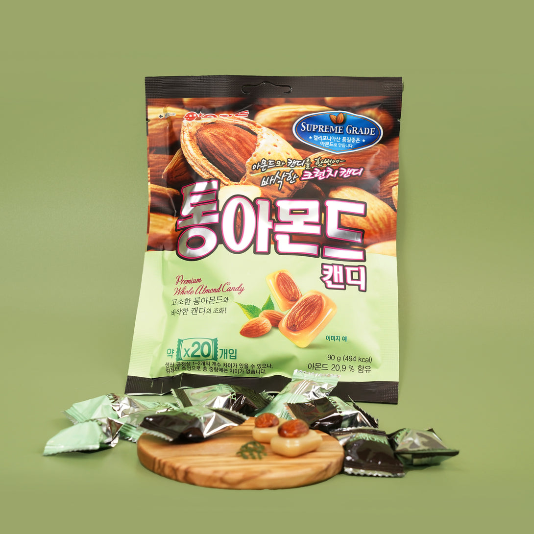 Orion Whole Almond Candy - with whole roasted almonds 90g - DynaMart