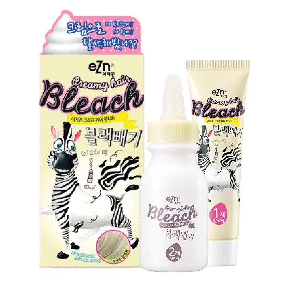 【2boxes】Creamy Hair Bleach Bleach Cream 30g +20 Volume Lotion Developer 60ml -EZN- DynaMart