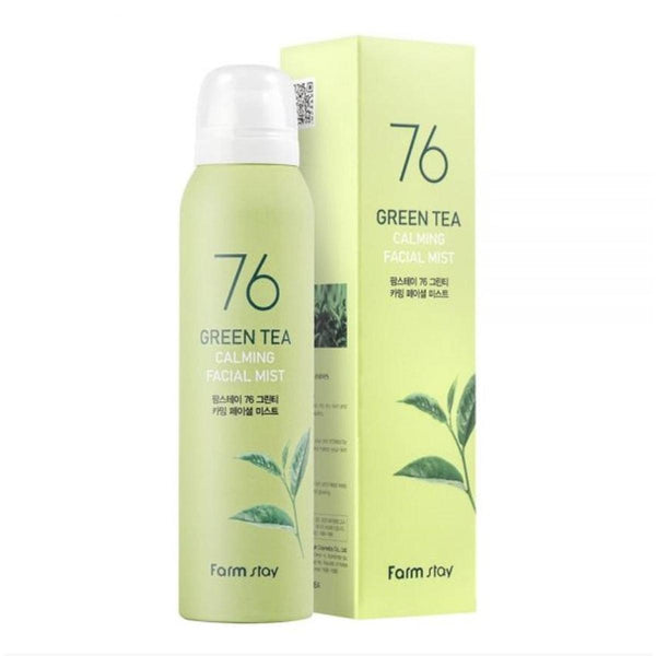 76 Green Tea Calming Facial Mist 120ml -Farm Stay- DynaMart