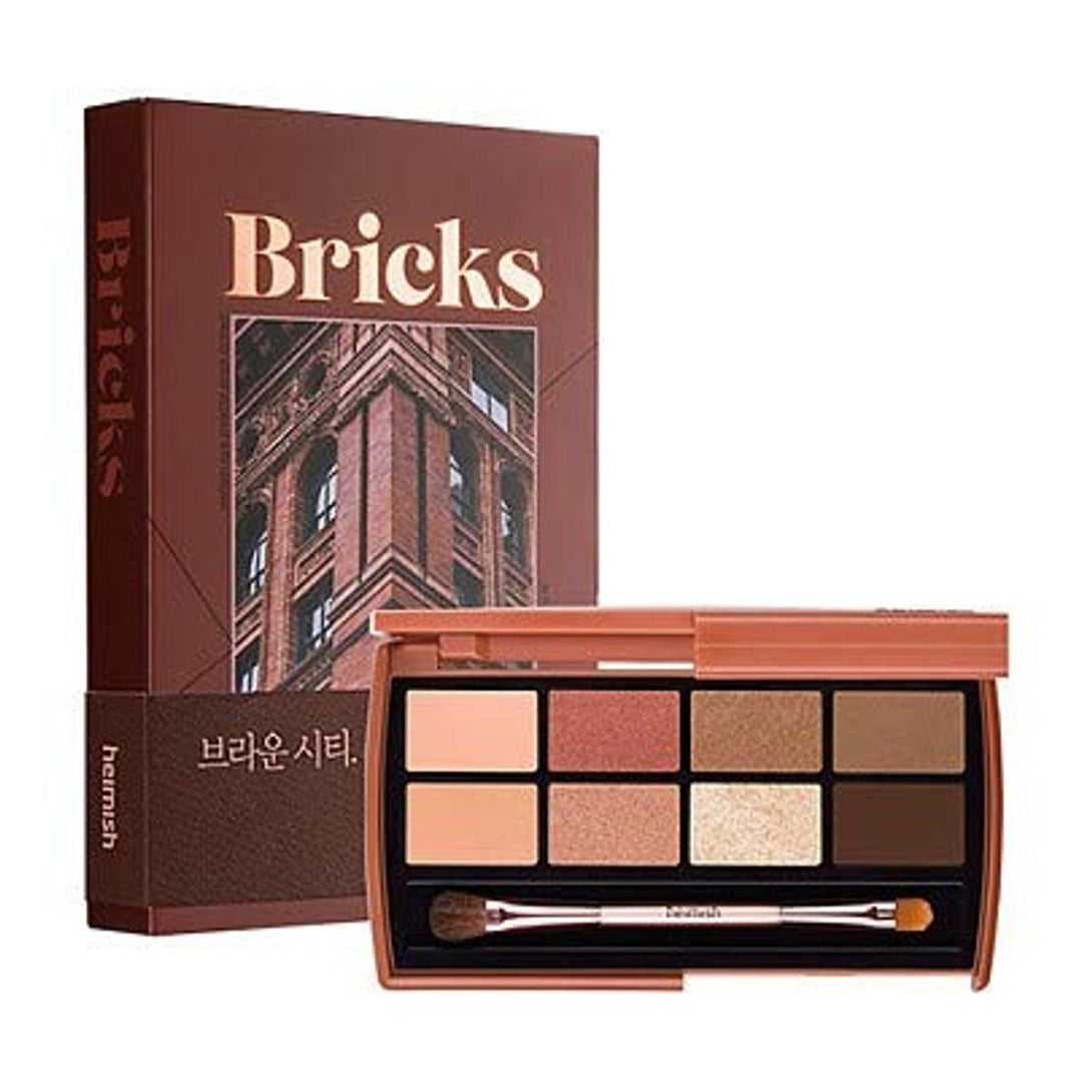 8 Color Eye Shadow Pallet #Bricks 7.5g -Heimish- DynaMart