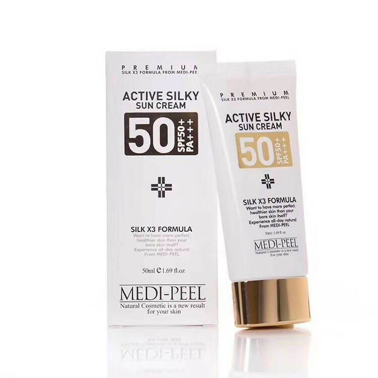 Medi-Peel Active Silky Sun Cream 50ml SPF 50+ PA +++ - DynaMart