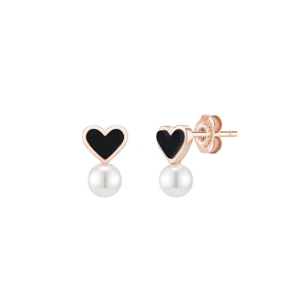 Heart Pearl Earrings - DynaMart