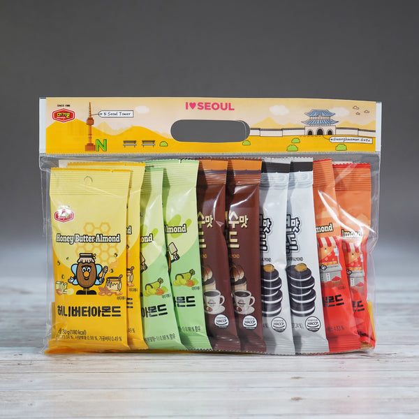 Almond 5 Variety 10 Pack Bundle (Honey Butter, Wasabi, Cookies & Cream, Tiramisu, Tteokbokki ) - DynaMart