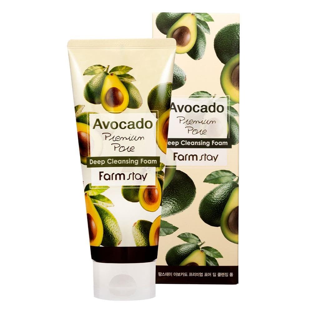 Avocado Premium Pore Deep Cleansing Foam 180ml -Farm Stay- DynaMart