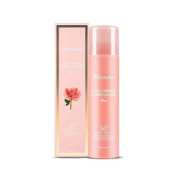 Glow Luminous Flower Spray Sunscreen - Rose | SPF50+/PA++++ | 180ml -JMsolution- DynaMart