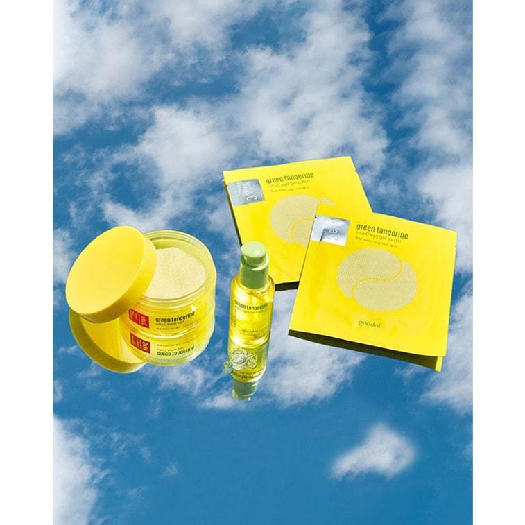 Green Tangerine Vita C Dark Spot Serum 20mL + eye patch 2pair +toner pad 2opcs -Goodal- DynaMart