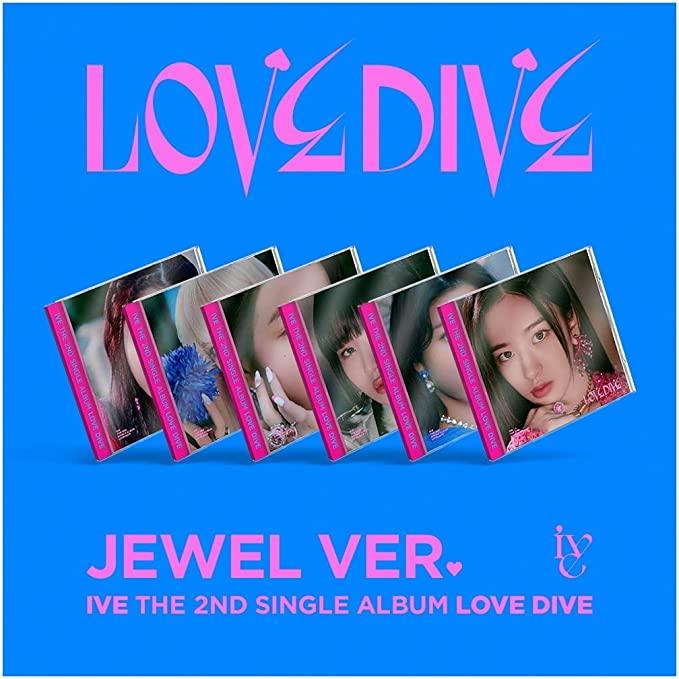 IVE - 2nd Single Album [ LOVE DIVE ] (Jewel Case)(Random Version.) -DynaMart- DynaMart