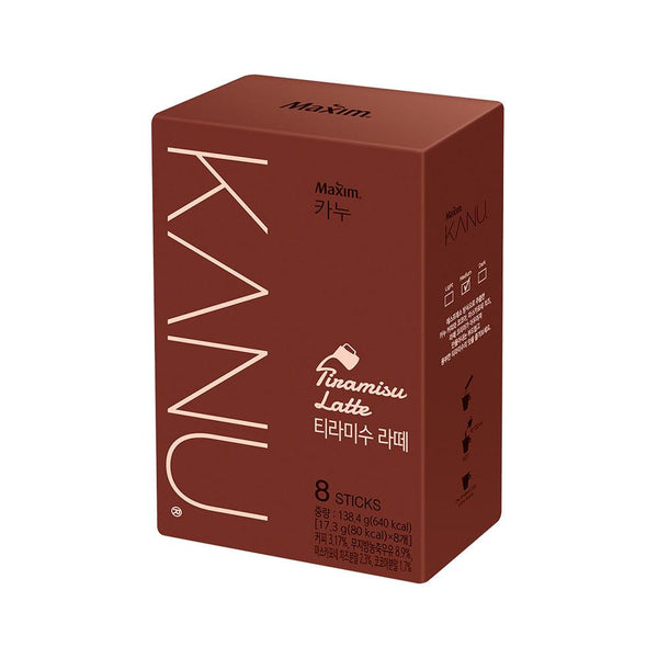 Maxim Kanu Tiramisu Latte 17.3g*8 sticks -Dongsuh- DynaMart