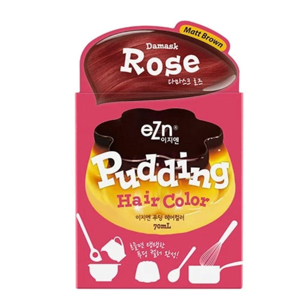 Shaking Pudding Hair Color #Damask Rose (Colorant 70ml + Developer 70ml) -EZN- DynaMart