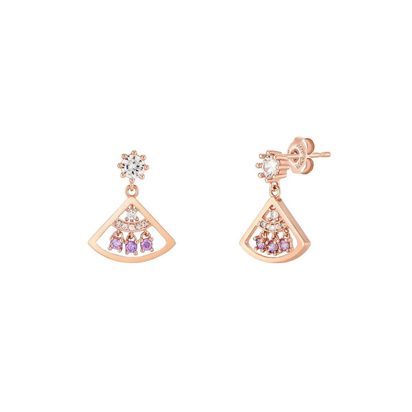 [Silver] Brial Earrings Pink -PAUL BRIAL- DynaMart