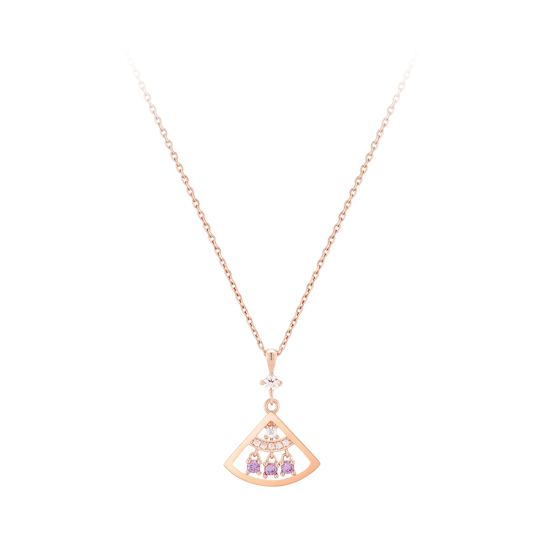 [Silver] Brial Necklace Pink -PAUL BRIAL- DynaMart