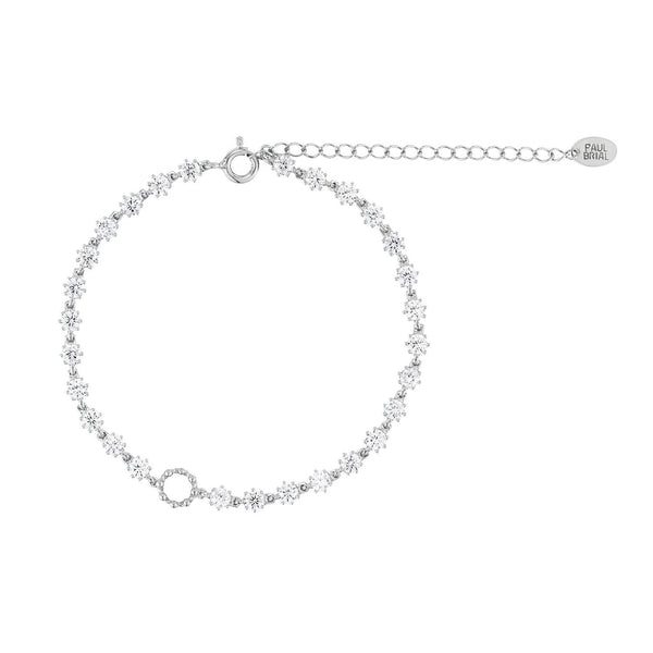 [Silver] Bright Bracelet White -PAUL BRIAL- DynaMart