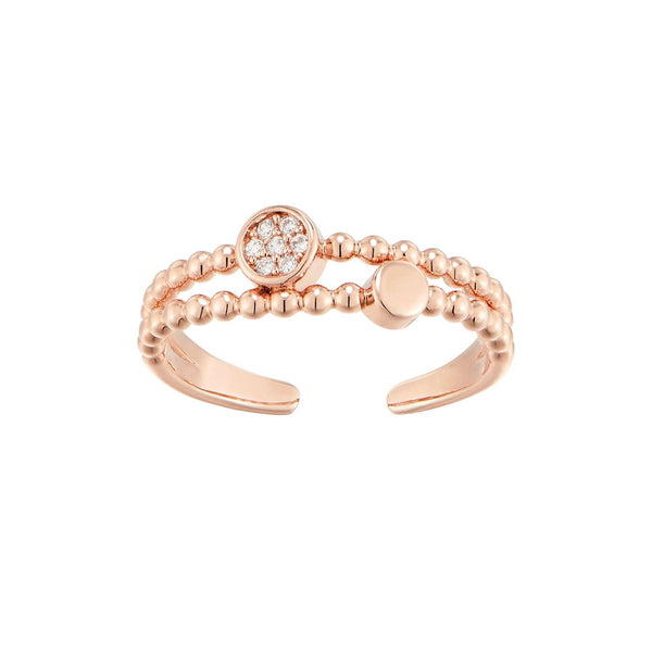 [Silver] Circle Two-line Ring Pink -PAUL BRIAL- DynaMart