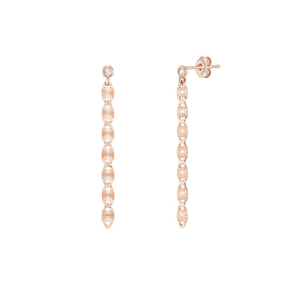 [Silver] Cutting Earrings Pink -PAUL BRIAL- DynaMart