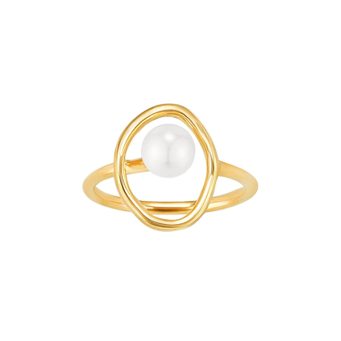 [Silver] Enough Pearl Ring Yellow -PAUL BRIAL- DynaMart
