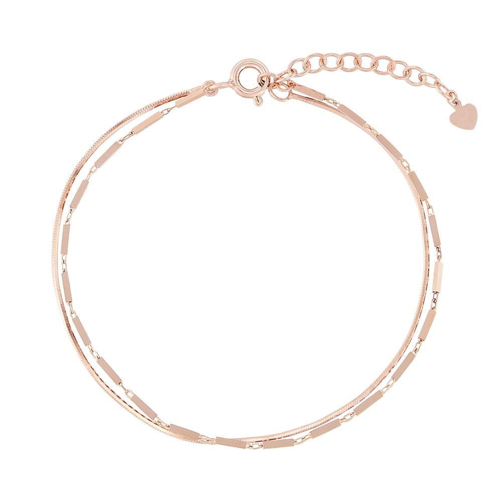 [Silver] Square Bar Bracelet Pink -PAUL BRIAL- DynaMart