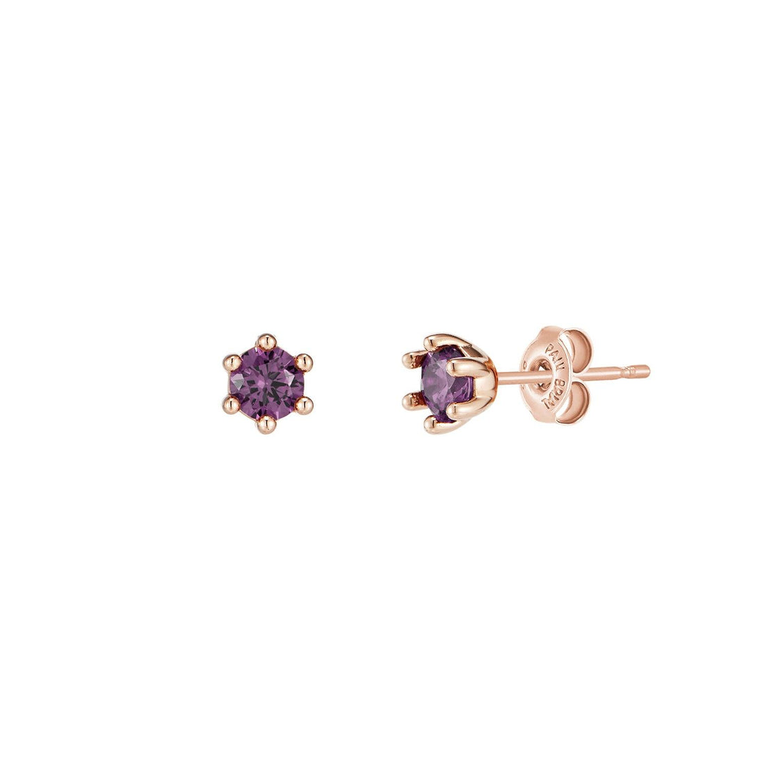 [Silver] Violet Earrings Pink -PAUL BRIAL- DynaMart