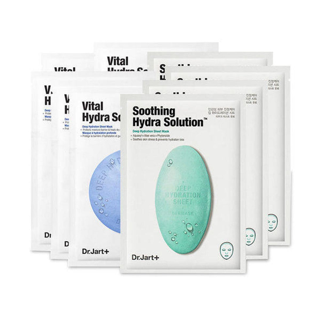 Vital Hydra Solution+Soothing Hydra Solution Mask Set 5+5 Sheets 2 Packs -Dr.Jart+- DynaMart