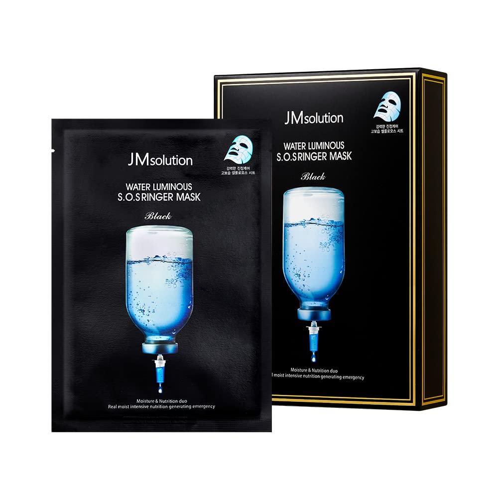 Water Luminous S.O.S Ringer Mask Black 10pcs -JMsolution- DynaMart