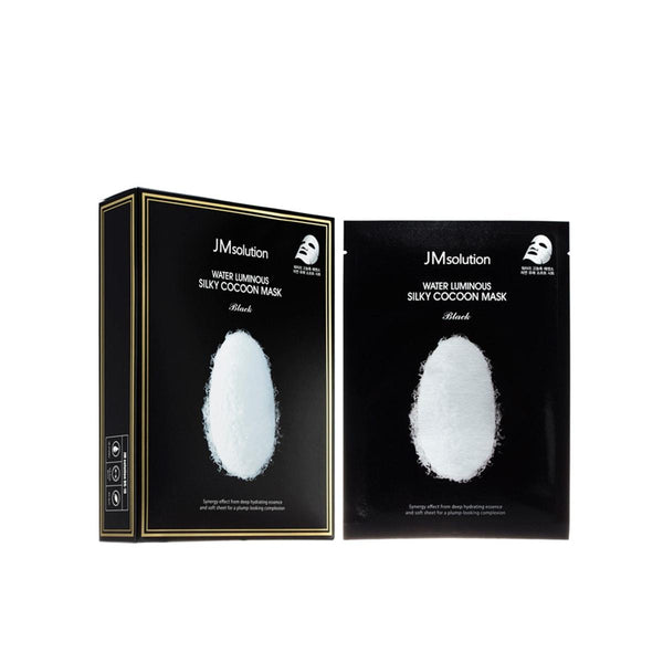 Water Luminous Silky Cocoon Mask Black 10pcs -JMsolution- DynaMart